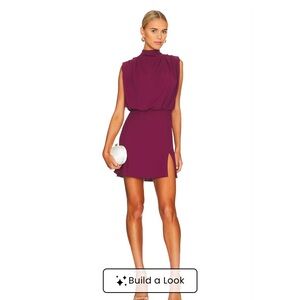 Amanda Uprichard Franny Minidress in Aubergine